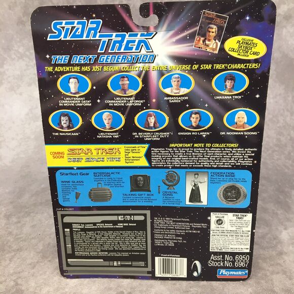 STAR TREK The Next Generation Lwaxana Troi 7th Season Collector Playmates Figure - Picture 9 of 12